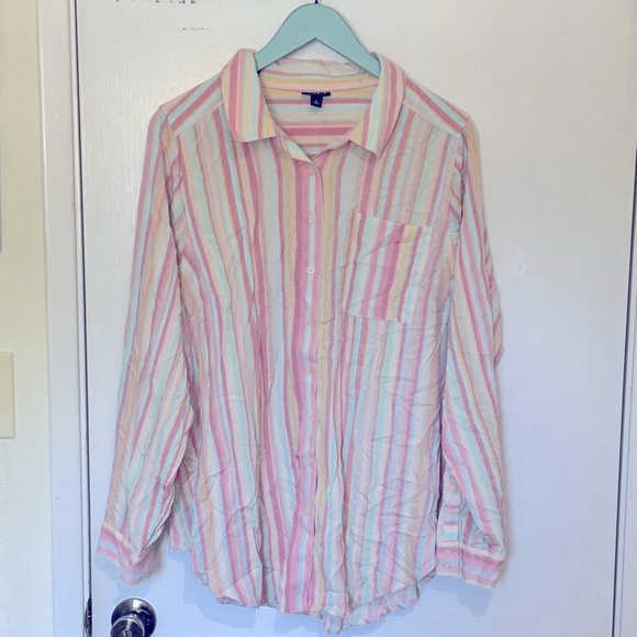 TORRID Lizzie Button Up Long Sleeve Shirt - Picture 6 of 10